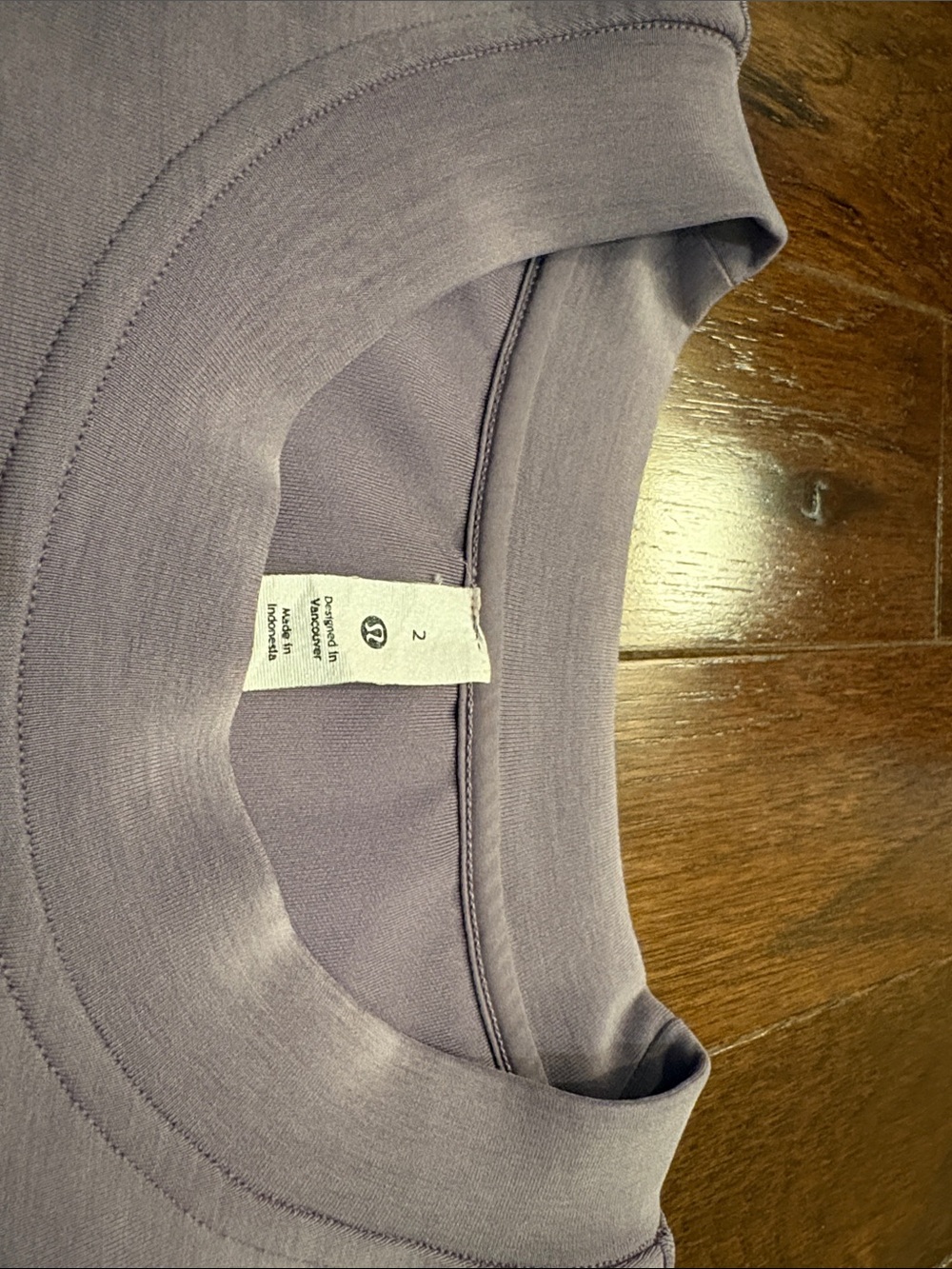 Lululemon Softstreme Lavender Crewneck Sweatshirt - Picture 2 of 2